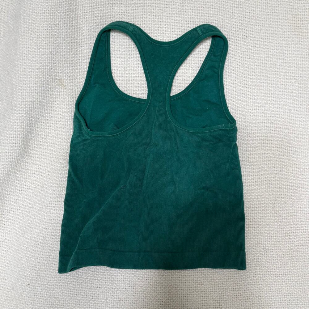 Target All in Motion Green Ribbed Racerback Tank | Sz M - Picture 3 of 3
